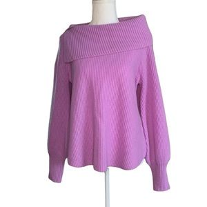 Soft Surroundings 100% Cashmere Cowl Neck Pullover In Lavender